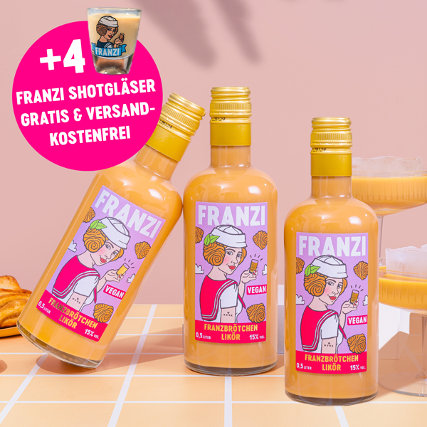 Leckere Franzbrötchen-Likör Geschenksets I Franzi Likör