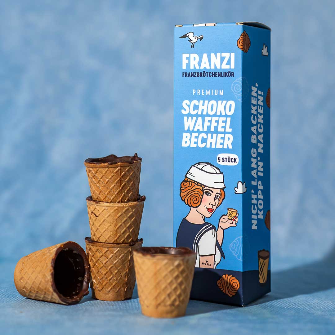 FRANZI Schokowaffelbecher Box
