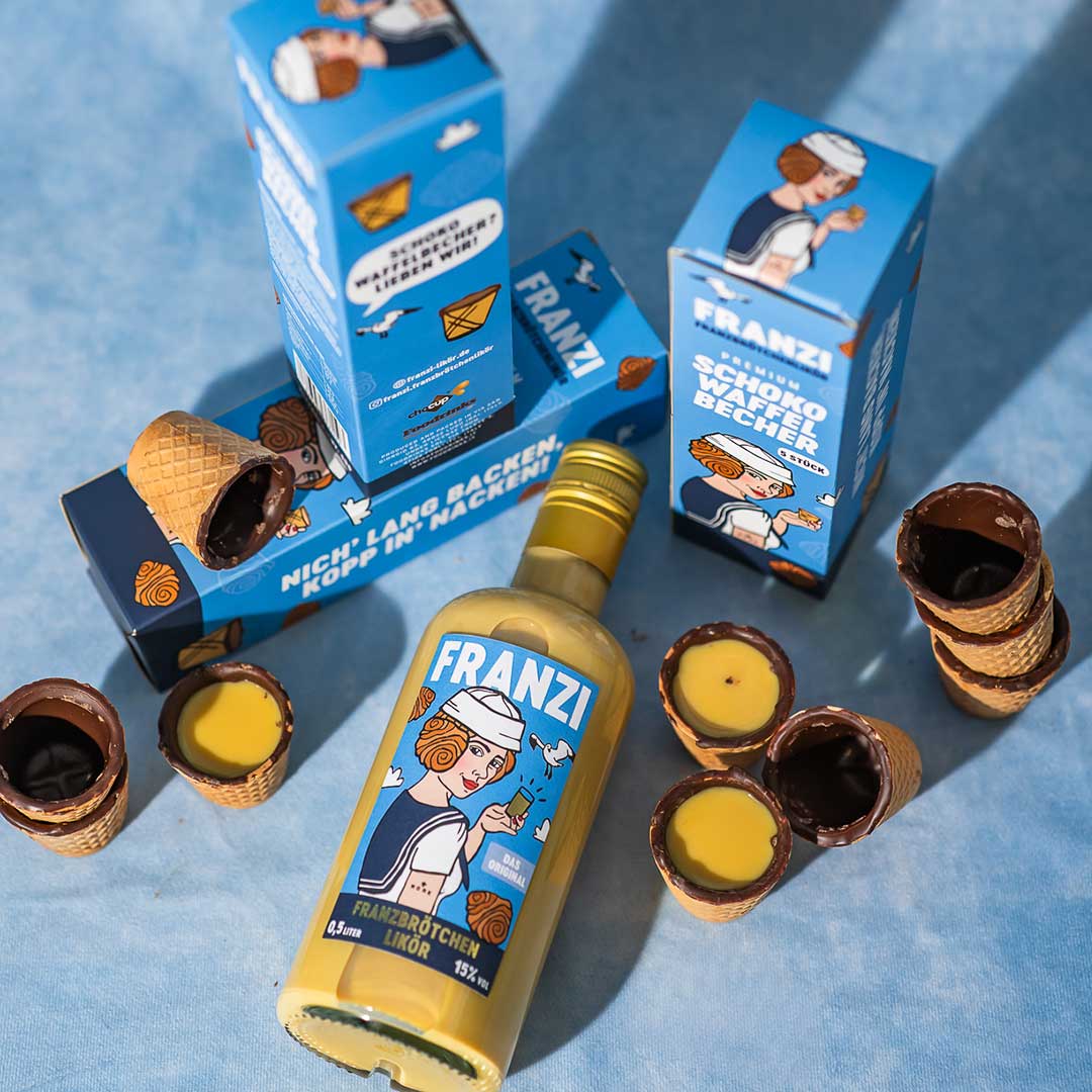 FRANZI Schokowaffelbecher Box