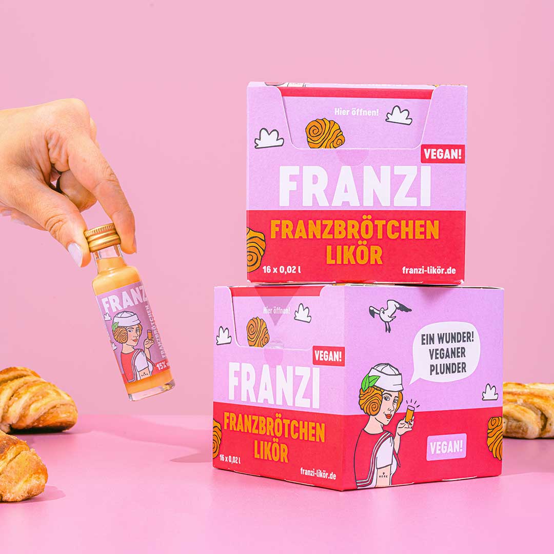 Franzi Franzbrötchenlikör Mini Box VEGAN