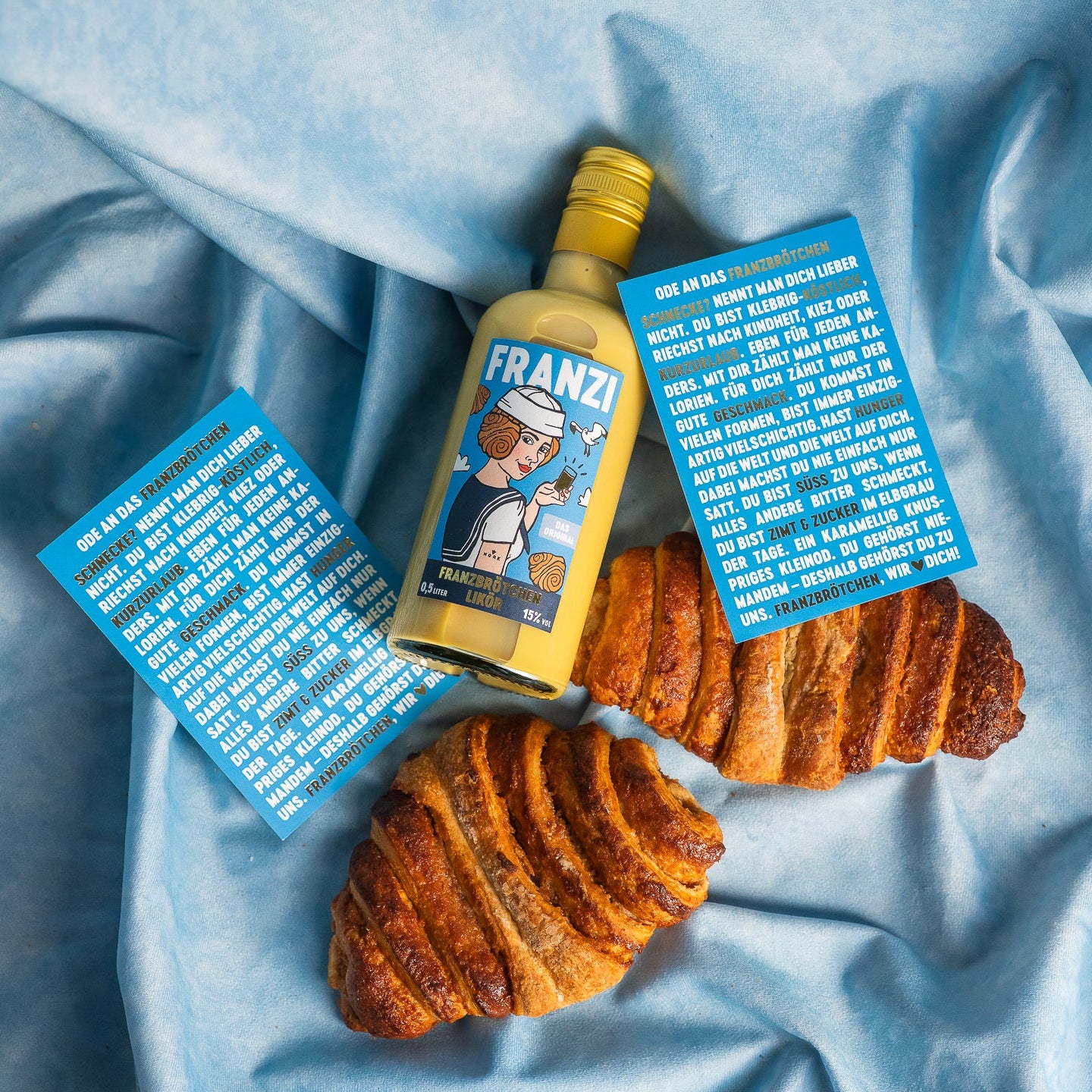 Postkarte - Ode an das Franzbrötchen